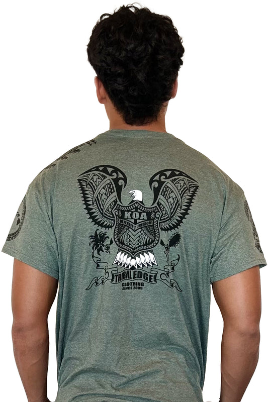 Scars of War Military Green Heather T-Shirt - Tribal Edge Clothing Company
