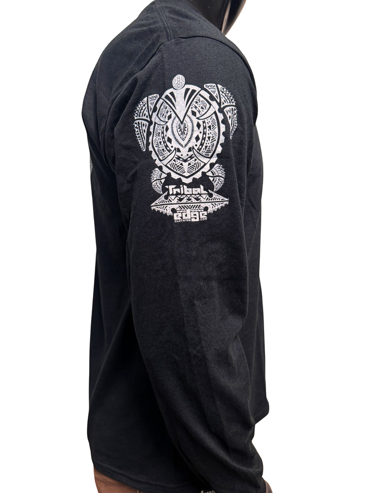 Shark and Turtle Long Sleeve Black