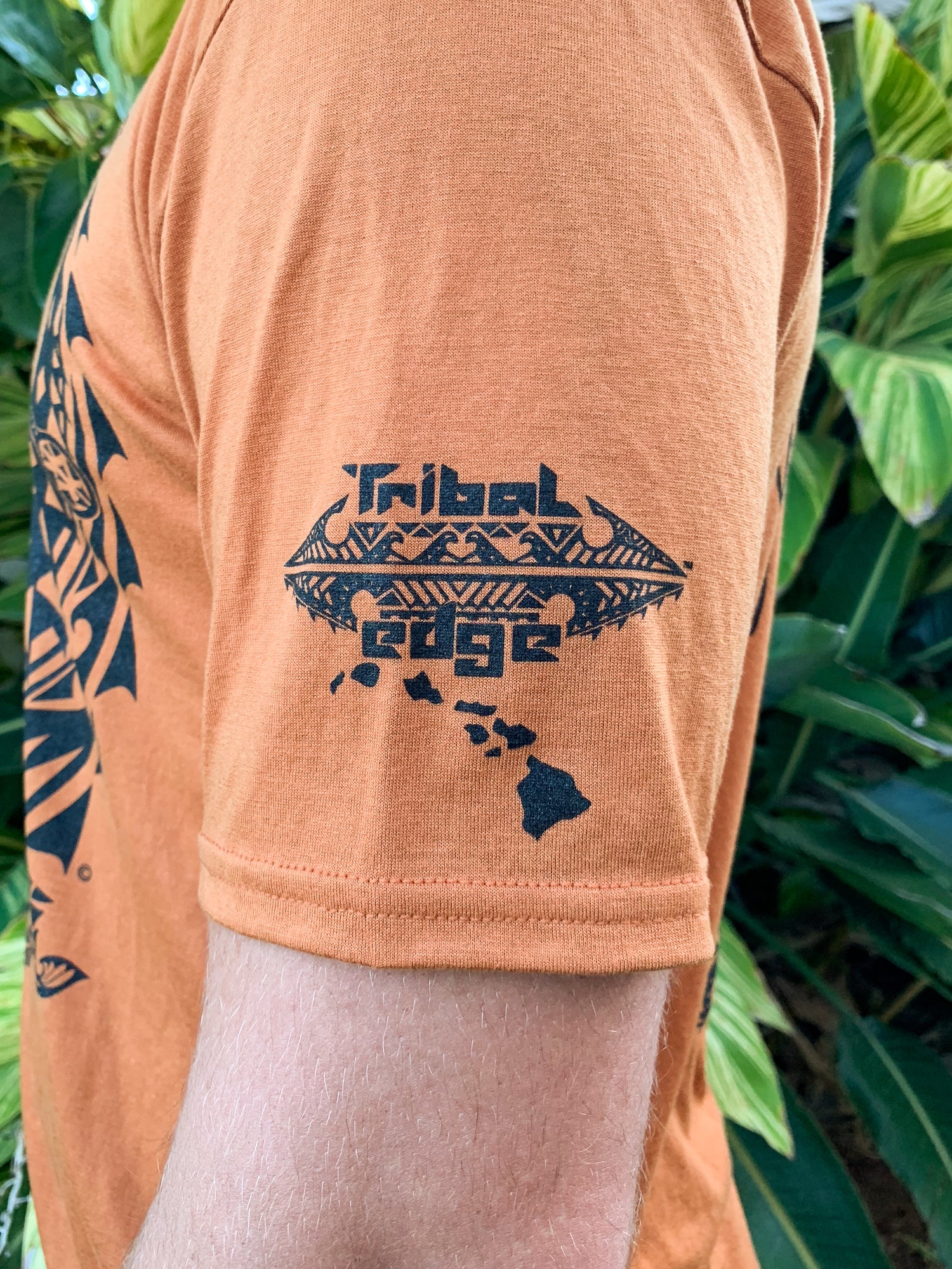 Men's T-Shirt - Standup Paddle-boarder - Texas Orange - Tribal Edge Clothing