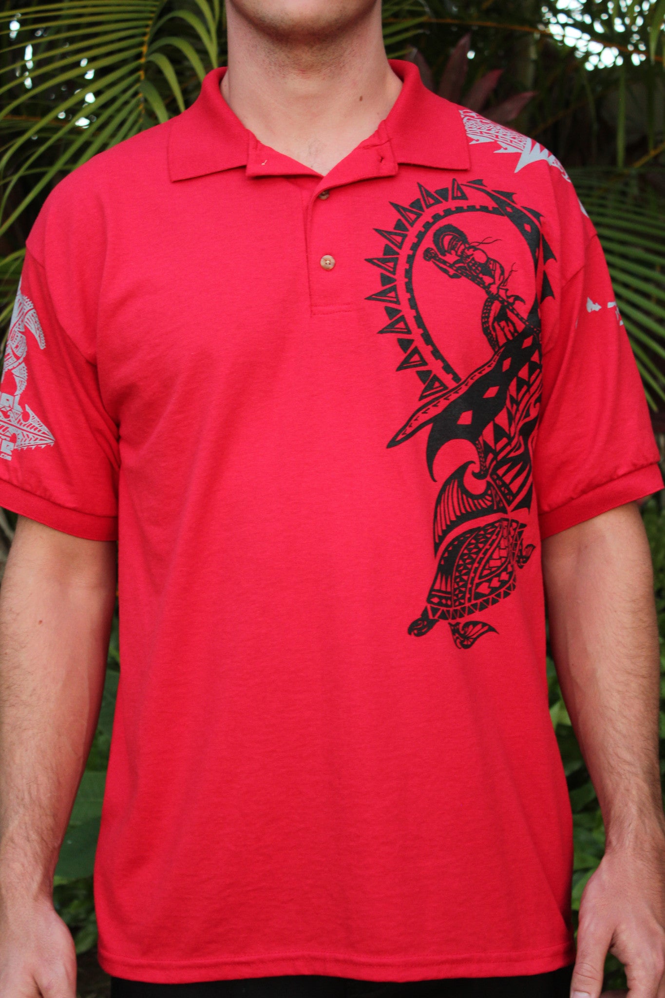 Men's Polo Shirt - Red - Tribal Edge Clothing